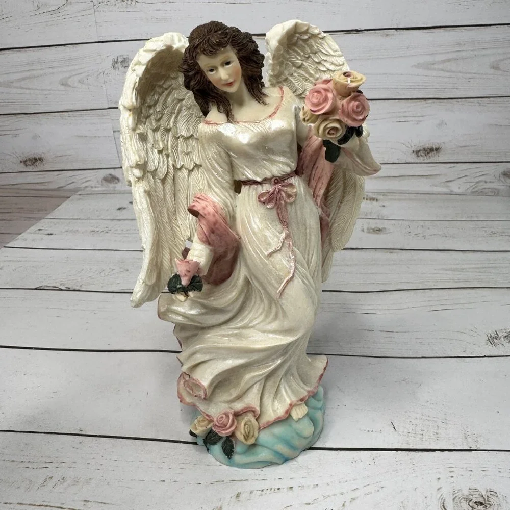 Guardian Angel Figurine By Youngs Natures Blessing Collection 32494‎ NIB Gift